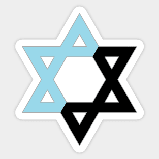 Individualist Anarchist Magen David Sticker